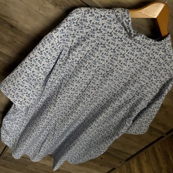 Huk Nautical Deep Sea Fishing Patterned Button Down Shirt Short Sleeve Men's 3XL - Picture 13 of 16